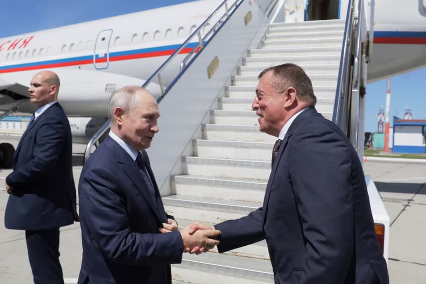 Putin pays his first visit to Pacific island chain claimed by Japan, drawing a protest from Tokyo