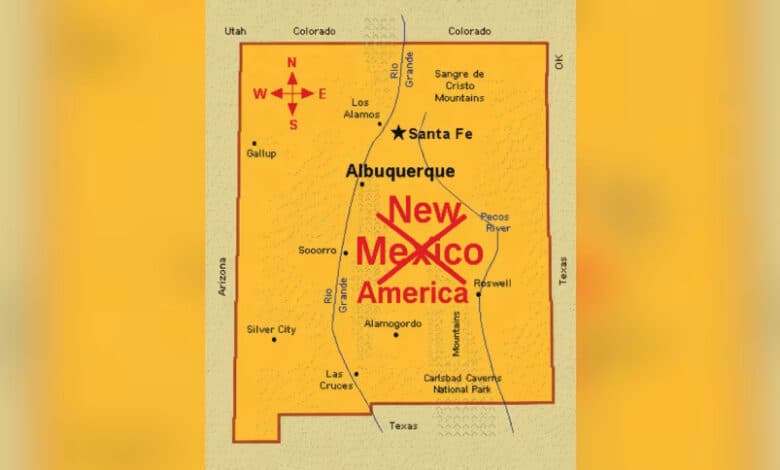 Trump shares map that renames New Mexico as ‘New America’
