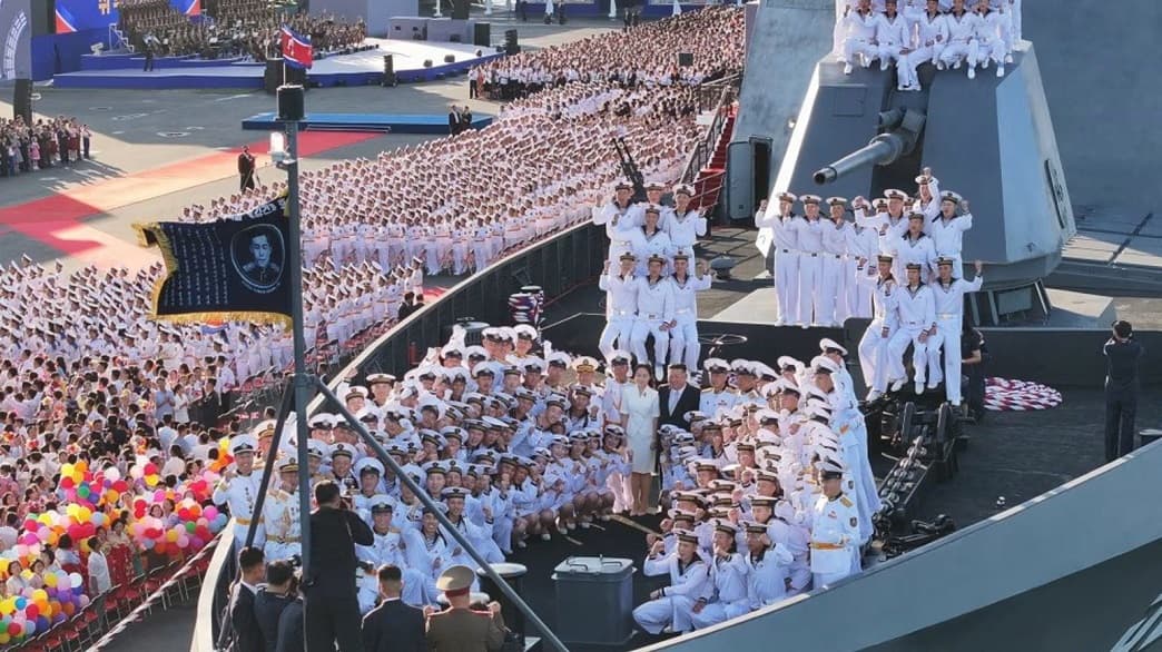 Nuclear-capable warship that capsized when launched finally joins North Korea’s fleet