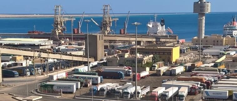 15,000 tons of cargo handled at Red Sea ports