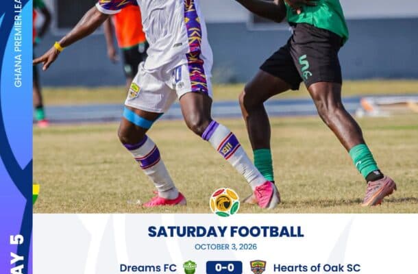 Premier League: Goalless drama as Hearts of Oak hold Dreams, Vision and Gold Stars share spoils