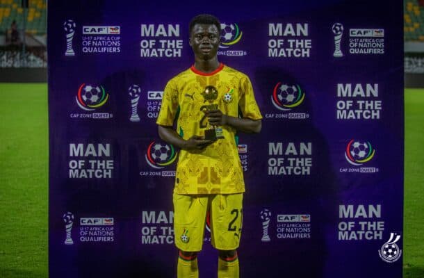 WAFU B U17: Abdul Latif Wunzalgu wins Man of the Match in Black Starlets’ 1-0 win over Togo