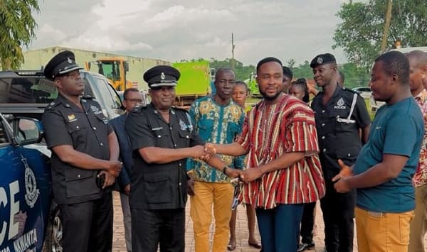 Amansie West District Assembly supports police with vehicle
