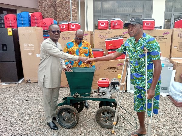 Lower Manya Krobo Assembly supports 35 PWDs with livelihood items