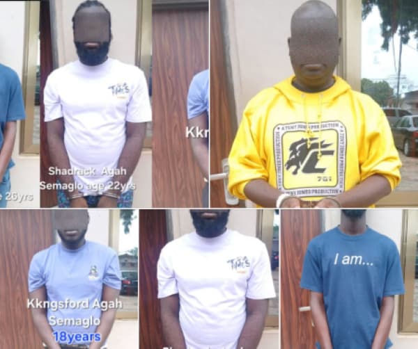 Police arrest five suspected armed robbers, retrieve weapons at Sapeiman