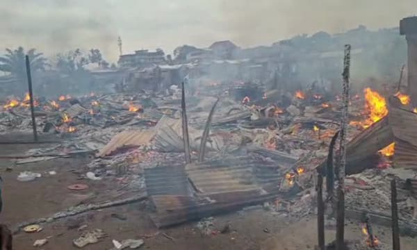 Hundreds rendered homeless as fire ravages Asawase Pelele slum