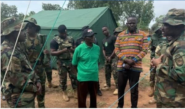 Oti Regional Minister visits exercise starlight II troops, donates 50 bags of rice