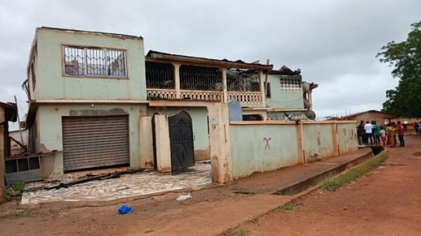 Scores displaced after fire destroys 10-storey building at Berekum