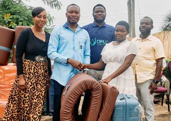 12 Akuapem South learners receive OMJ scholarship support
