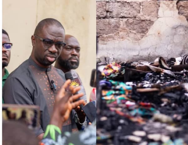 Manhyia South MP assesses fire damage, sympathises with affected families