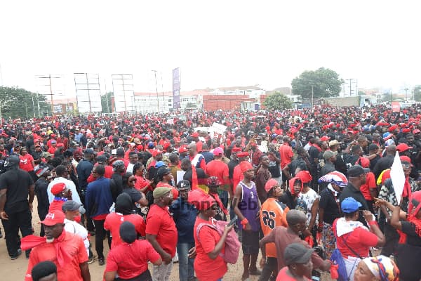 First photos from NPP's 'Democracy Under Attack' demo