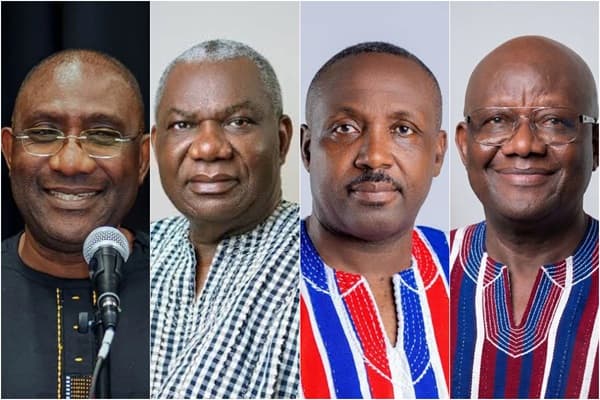 NPP Chairmanship Race: How Boadu, Crabbe, Afoko, Agyarko lined up on ballot
