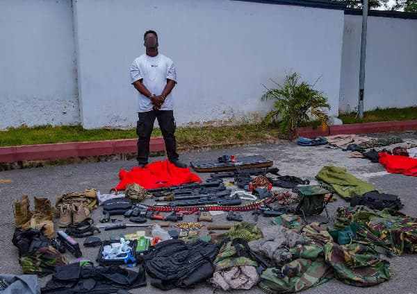 Fake police officer, 63 others arrested in Accra swoop over suspected firearms trade