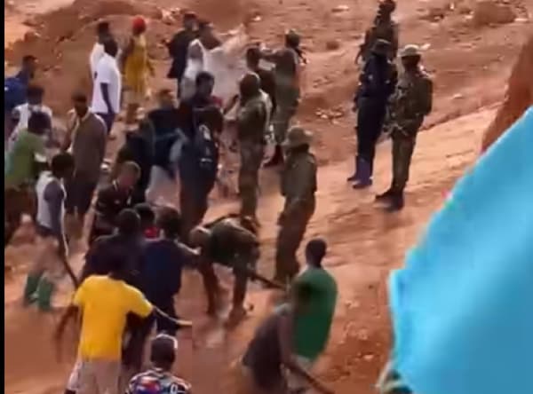 Galamsey Fight: One person shot after clash with military, police team at Kyebi