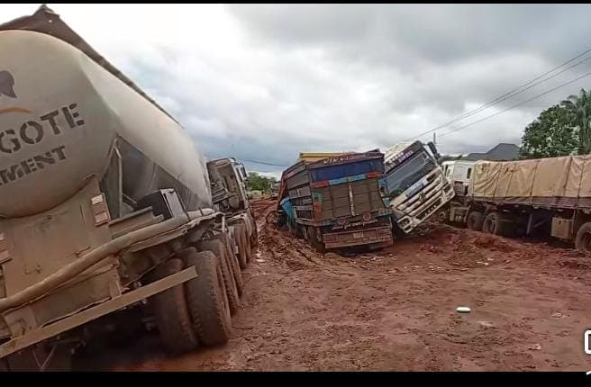 Vehicle movement halted as Delta road collapses