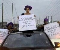 Ayra Starr’s mother promotes ‘Starr Girl’ album on Lagos streets