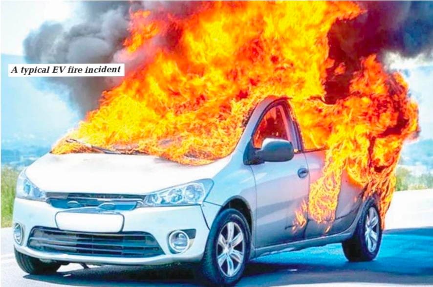 Why electric vehicle fire requires expert handling – Fire Service