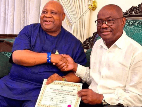 Adeleke visits Wike in Abuja after meeting Tinubu