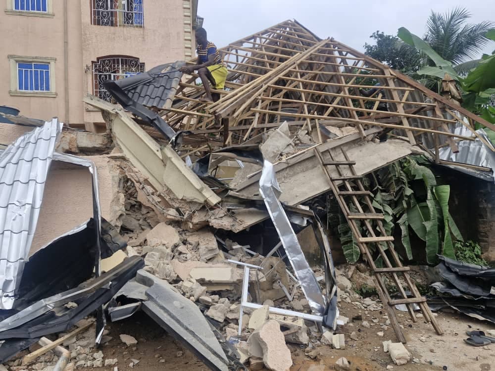 Two-storey ​‌‍‍‍‍⁠⁠‌‍​⁠‌‍​​‌‌​building collapses in Anambra