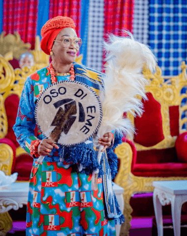 Photos: Remi Tinubu bags Oso Di Eme I chieftaincy title in Imo
