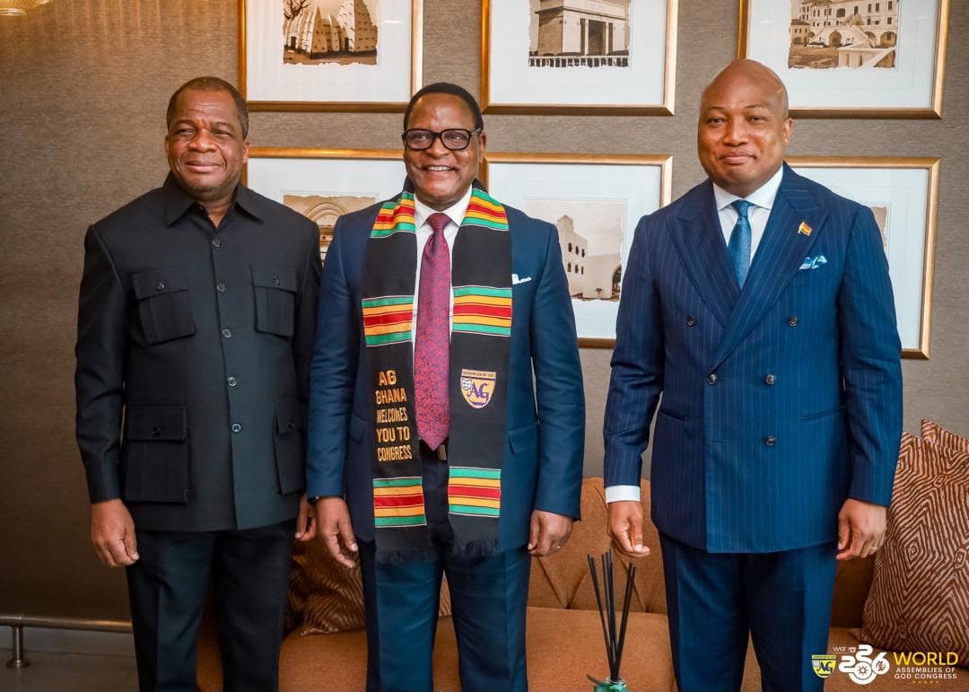Former Malawi president Chakwera arrives as Ghana hosts global church congress