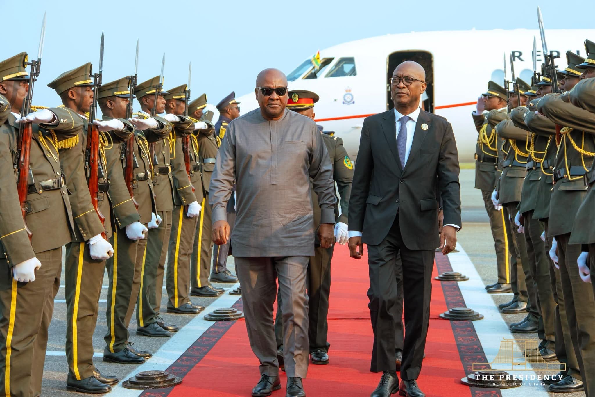 President Mahama arrives in Luanda for AU Summit