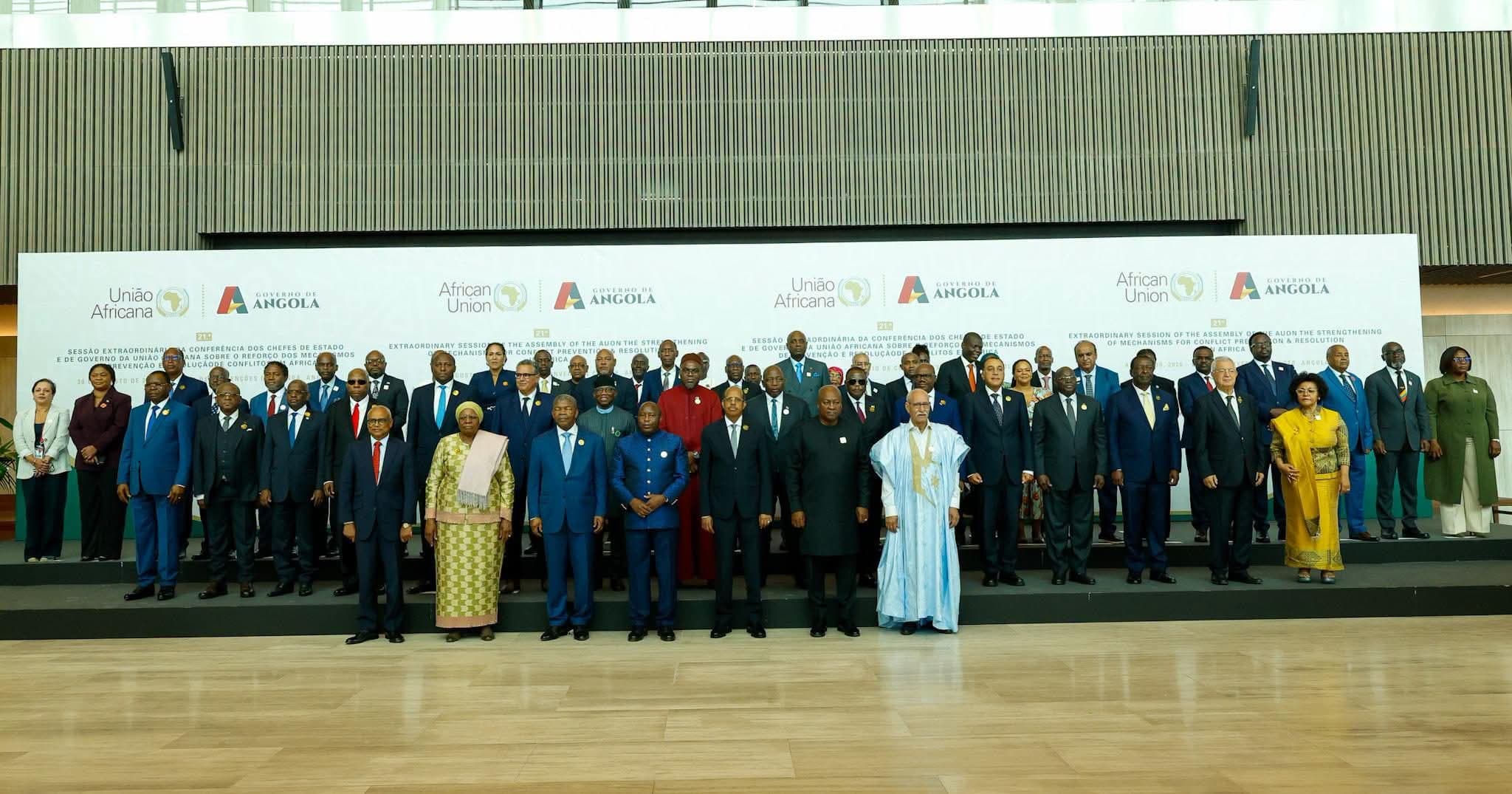 President Mahama returns home from Launda AU Summit