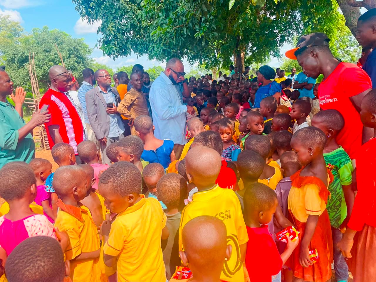 MP welcomes new pupils on my first Day in school in Sissala West