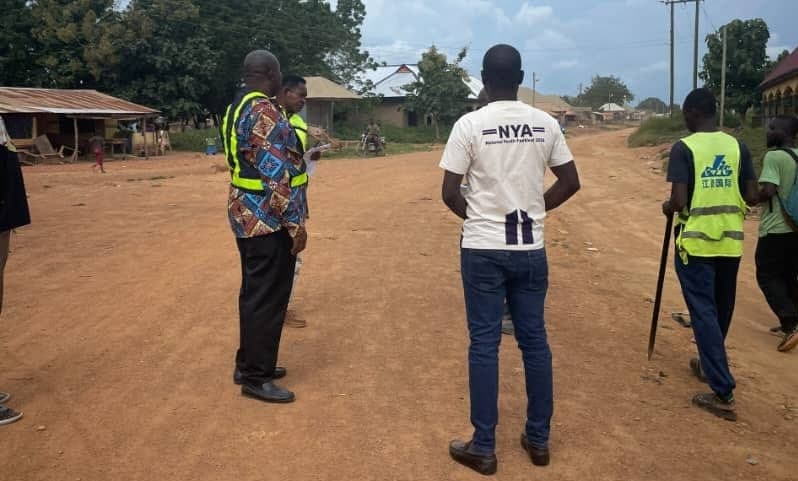 Nkwanta North DCE inspects selected roads for rehabilitation