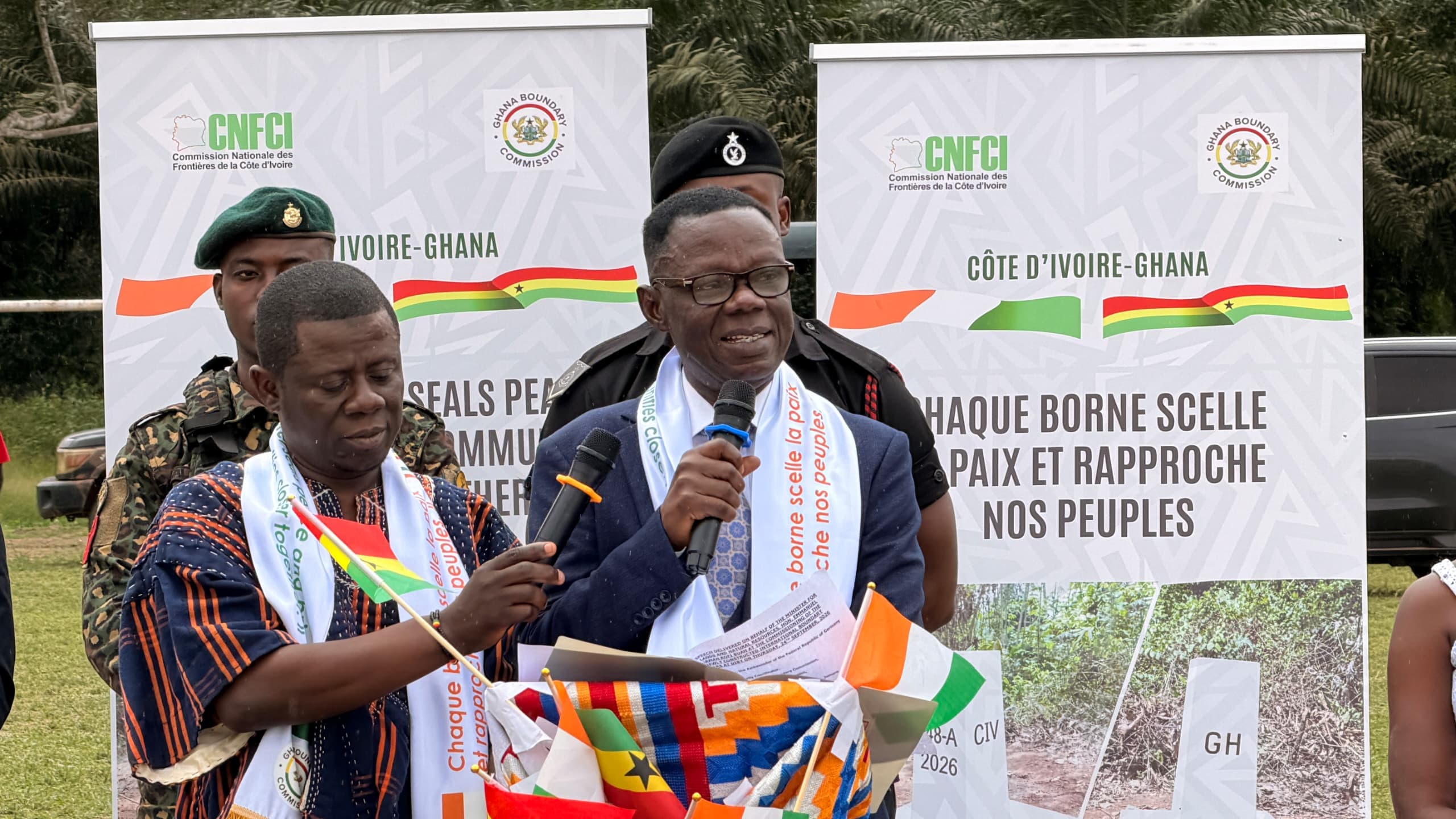Ghana, Côte d’Ivoire jointly commission 37 newly constructed international boundary pillars