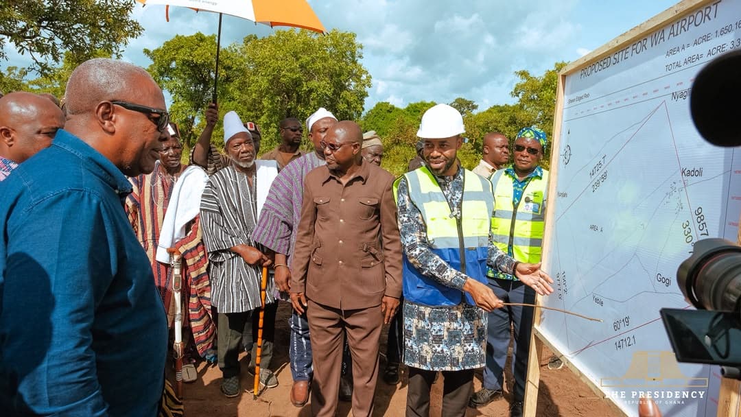 President Mahama inspects proposed site for Upper West Regional Airport