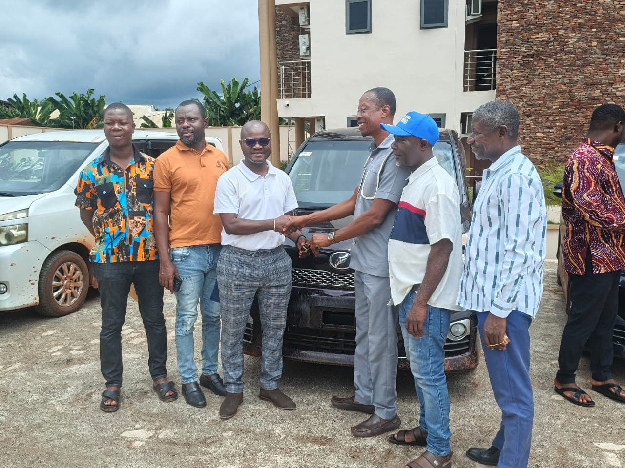 Western North NPP Regional Chairman supports constituencies with Toyota Voxy vehicle
