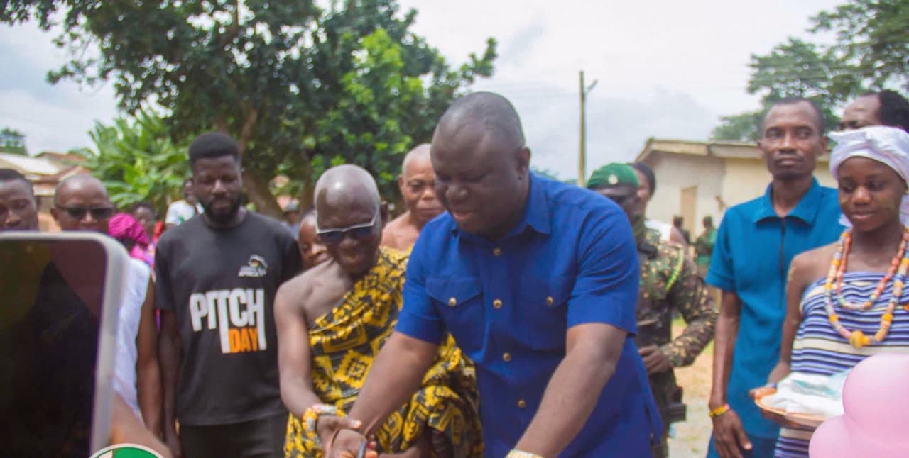 Afadzato South DCE commissions water projects, teachers’ bungalow
