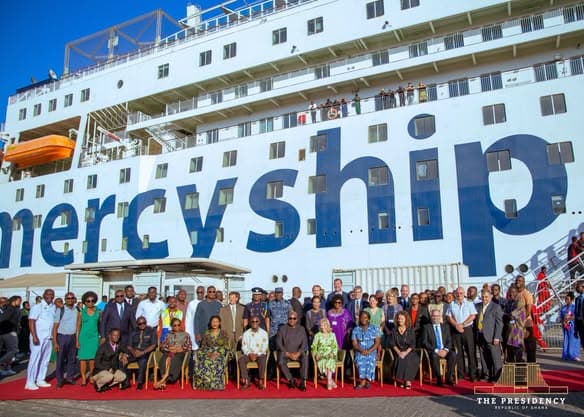 President Mahama welcomes Global Mercy Hospital Ships back to Ghana