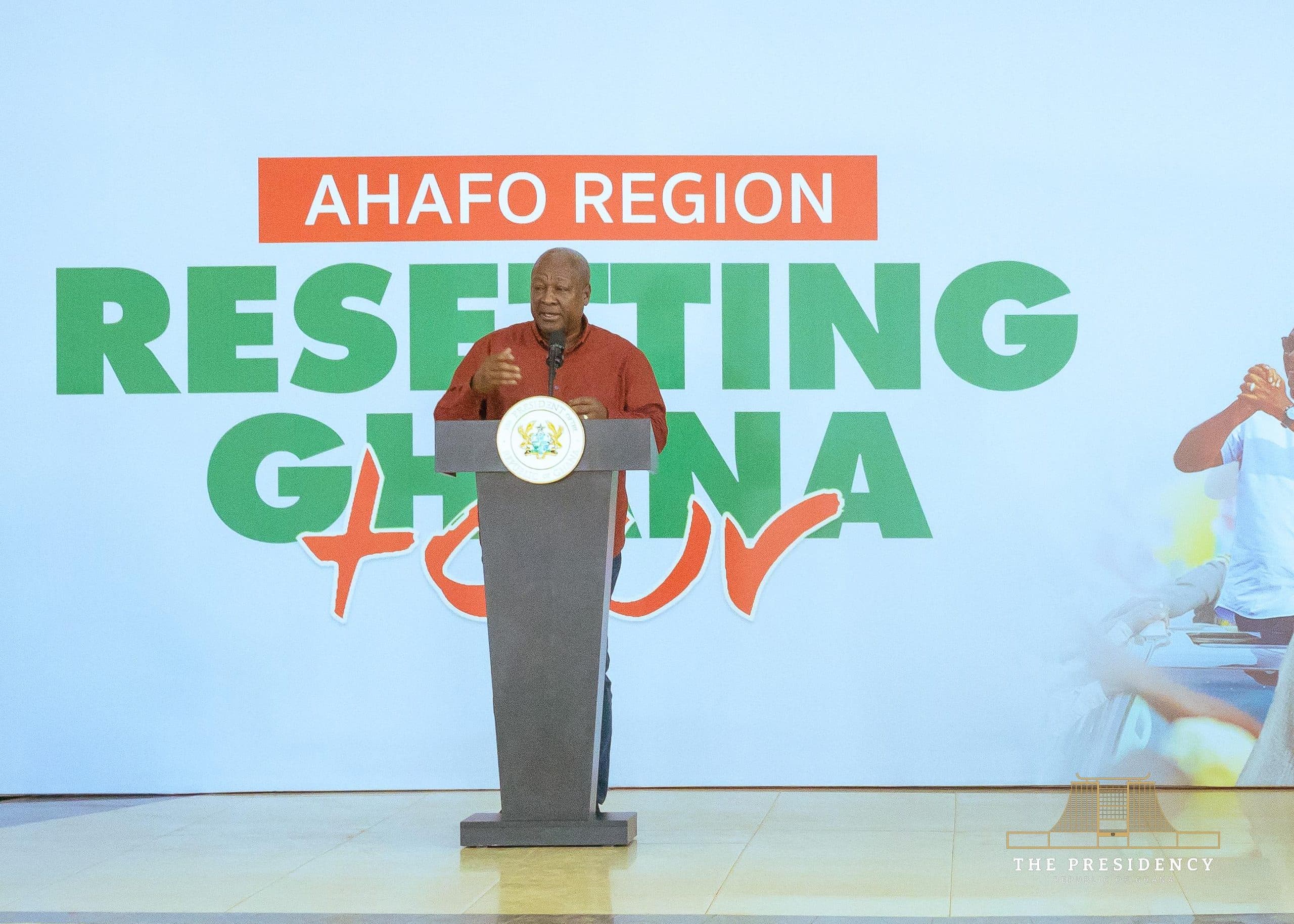 President Mahama ends Resetting Ghana tour of Ahafo Region