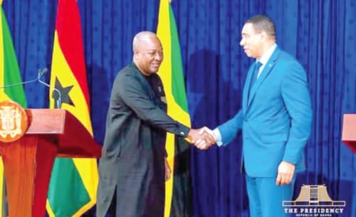 President Mahama, Jamaican leaders hold talks to deepen cooperation