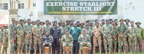 GAF personnel train in counter-insurgency in Oti Region