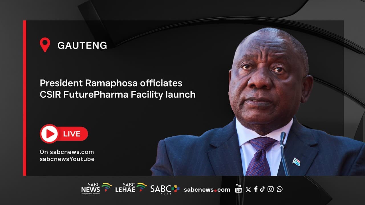 LIVE: Ramaphosa officiates CSIR FuturePharma facility launch