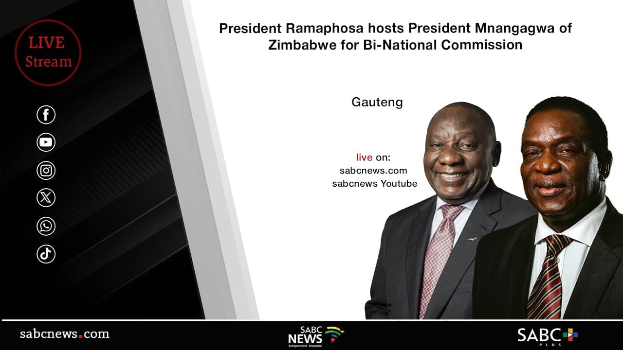 LIVE: Ramaphosa hosts Mnangagwa for Bi-National Commission