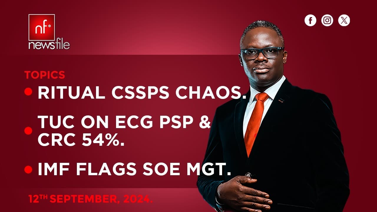 Livestream: Newsfile examines SHS placement challenges, ECG PSP, PUWU-World Bank row and SOEs