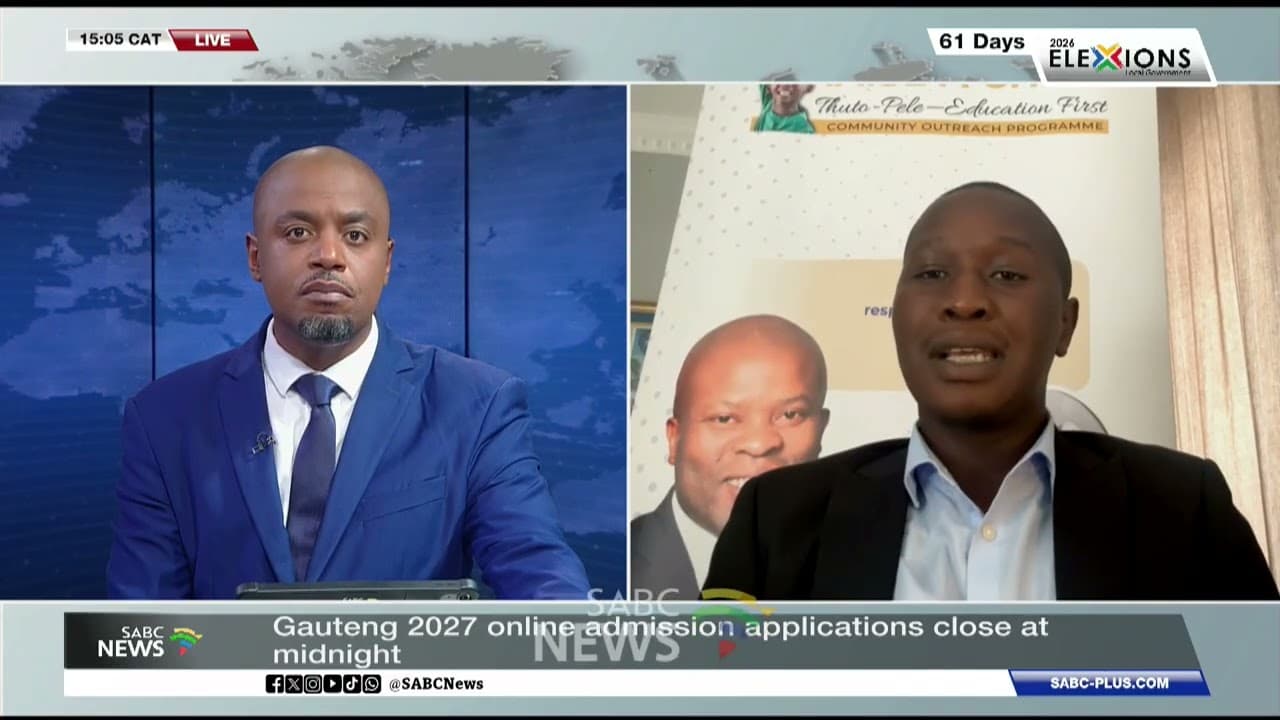 Gauteng Education MEC to give update on 2027 Online Admissions