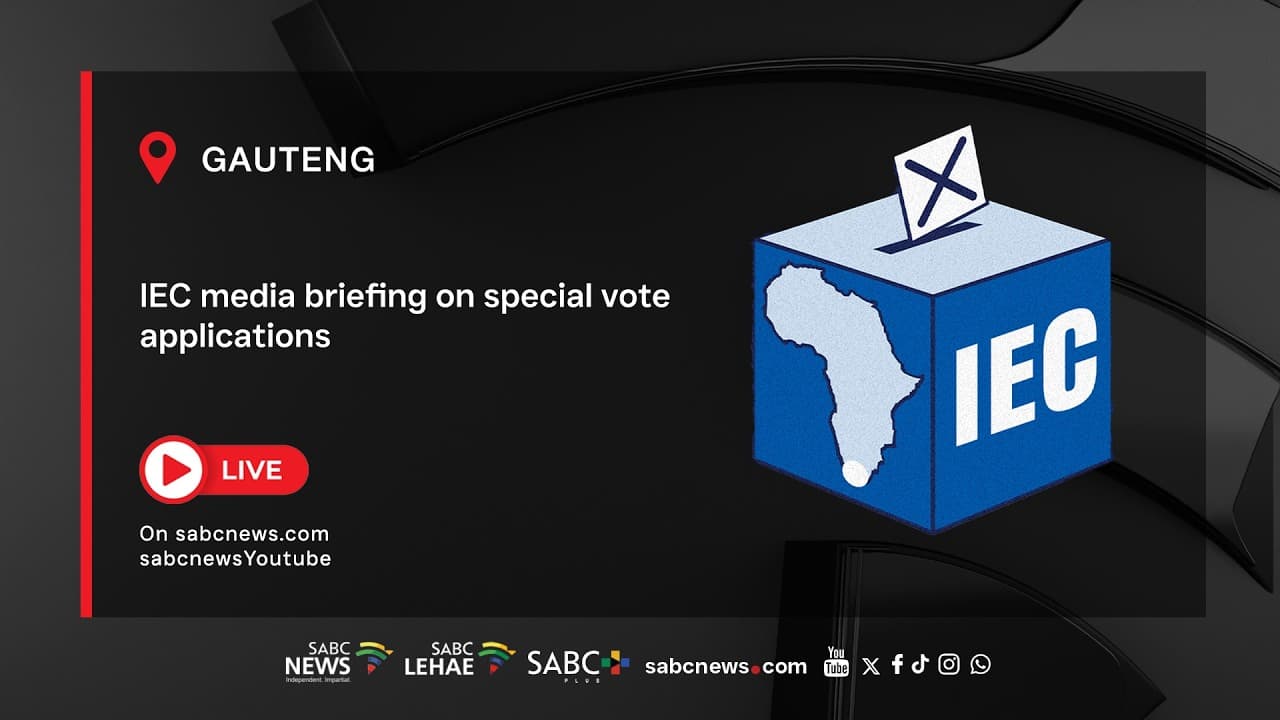 LIVE: IEC media briefing on special vote applications