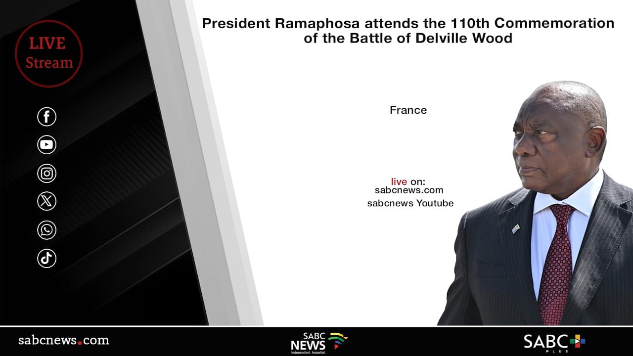 Ramaphosa honours South African soldiers at Delville Wood memorial
