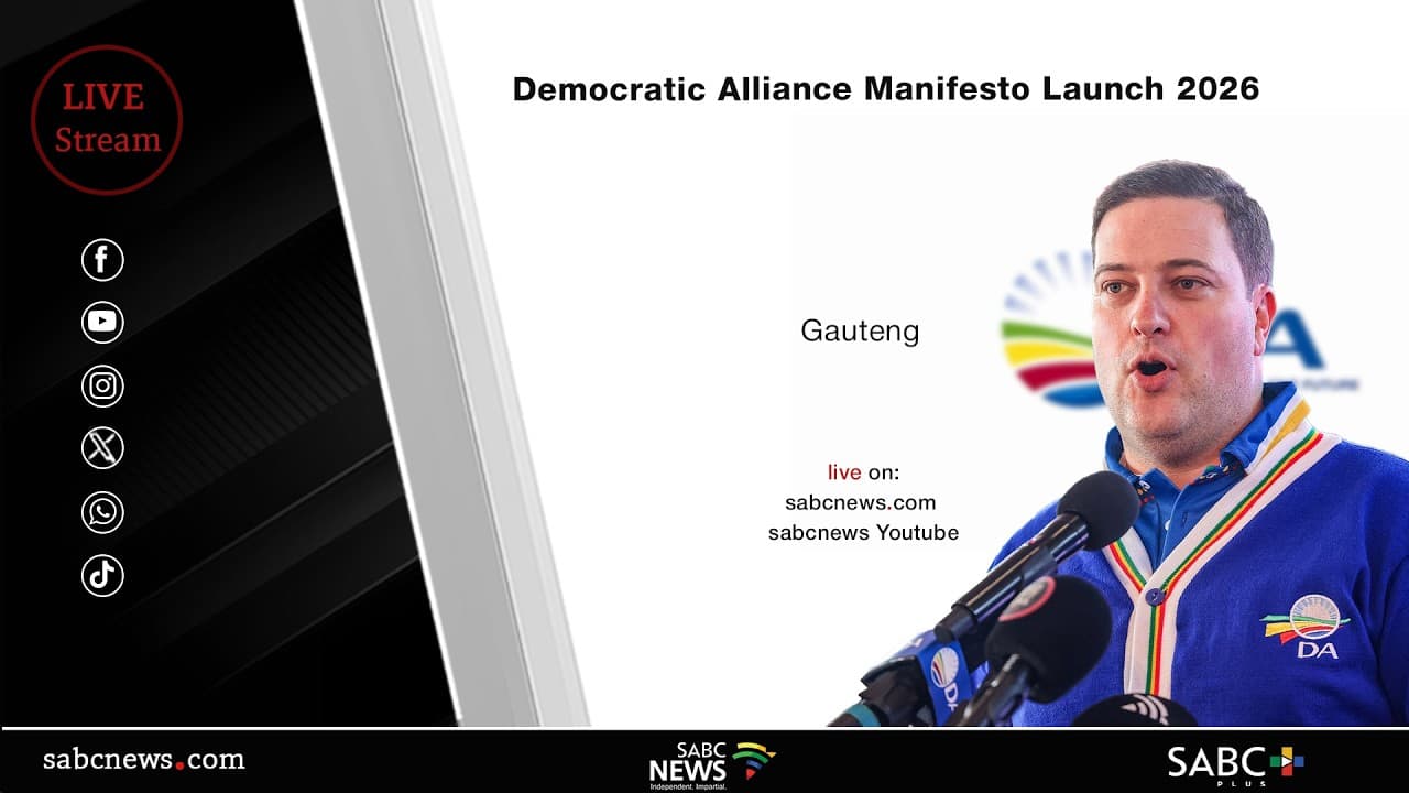 LIVE | Democratic Alliance Manifesto Launch 2026
