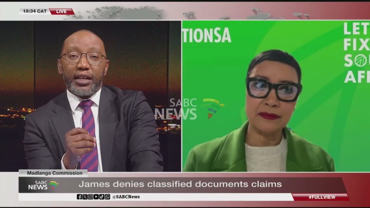 ActionSA’s Dereleen James denies receiving classified documents