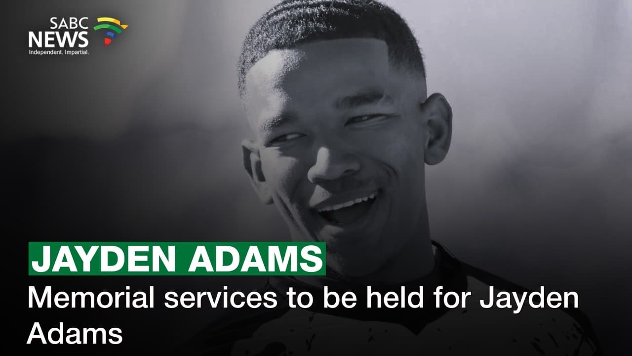 Mourners arrive for Jayden Adams’ memorial service in Stellenbosch