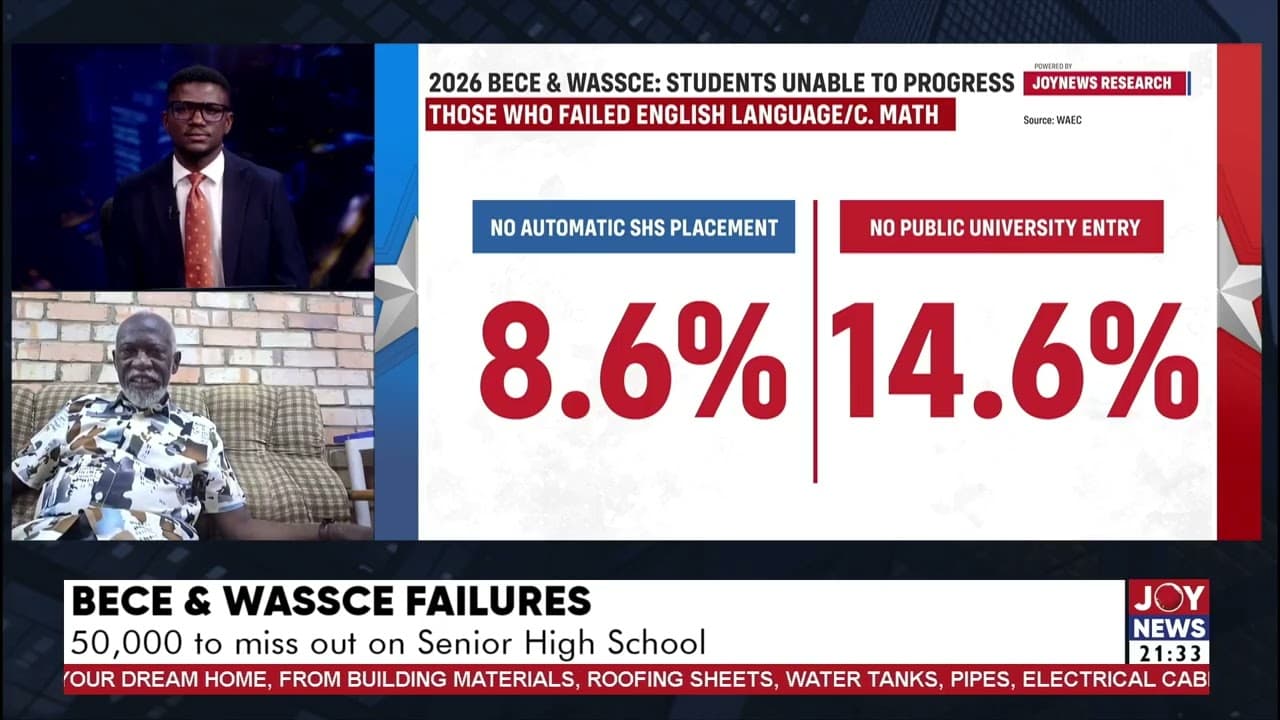 WAEC questions why core-subject failure keeps shifting from one subject to another