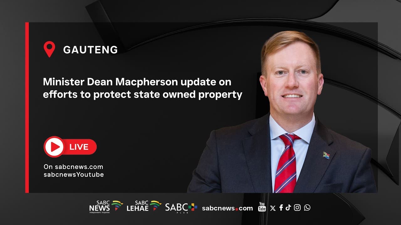 LIVE | Minister of Public Works Dean Macpherson briefs the media