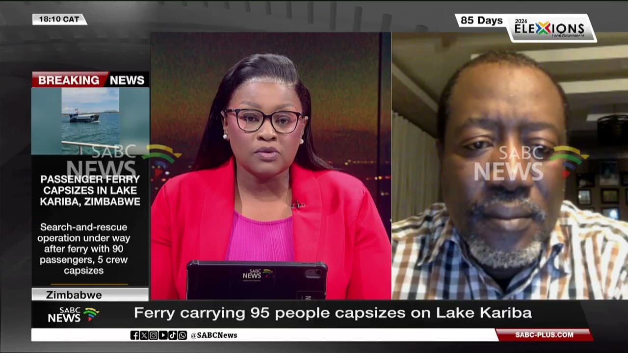 53 rescued from capsized ferry on Lake Kariba in Zimbabwe