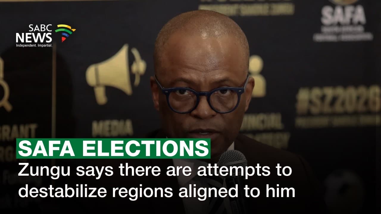 Zungu praises regions for defying threats ahead of SAFA elections